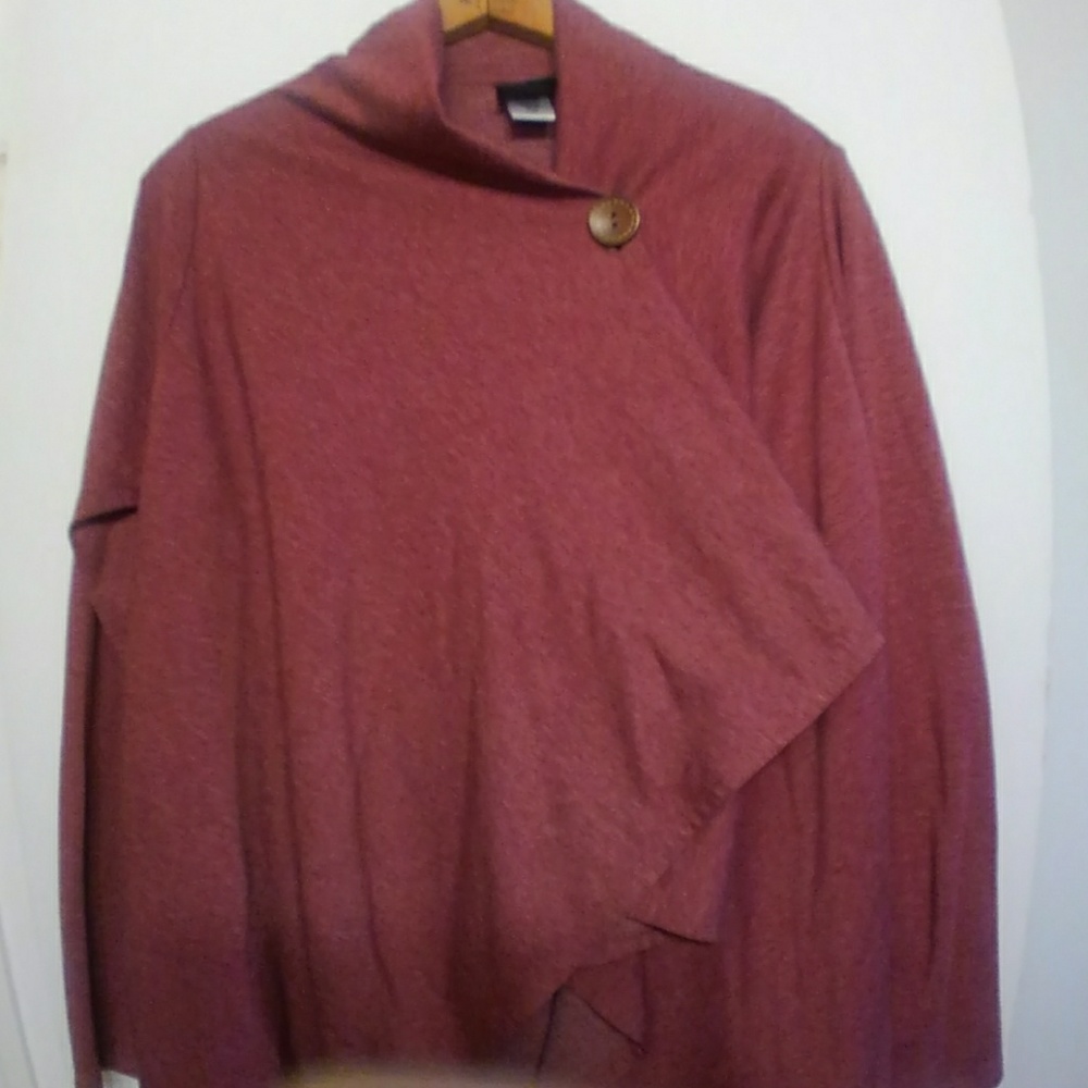 Marron Side Button Jacket by Bobeau